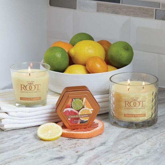 Root 3 Wick Honeycomb Candle, Citron & Bergamot (6313460) Handcrafted Candle - Picture 6 of 6